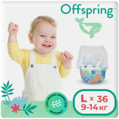 Offspring трусики L (9-14 кг), 36 шт., море