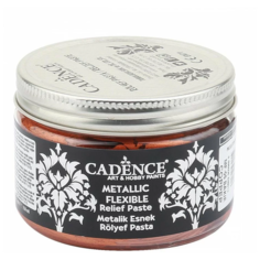 Паста рельефная гибкая Cadence Metallic Flexible Relief Paste, 150 мл. MF-05 Copper