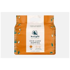 Эко-подгузники гипоаллергенные Noopii Infant Nappies, S, 2 размер, для детей 3-6 кг, упак. 24 шт