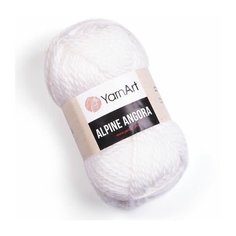 Пряжа Yarnart Alpine Angora 330 белый