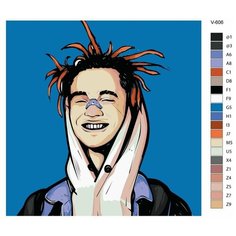 Картина по номерам V-606 "Новая школа. GONE.Fludd", 40x40 см Brushes Paints