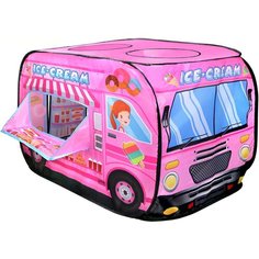 Детская игровая палатка, палатка детская для девочек Магазин мороженого 70*100*70 см в сумке розовая Best Like