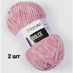 Пряжа для вязания YarNart Dolce (Дольче), комплект: 2 шт, цвет: пыльная роза (769), состав: 100% микрополиэстер, вес: 100 г, длина: 120 м