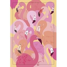 Школа талантов Алмазная мозаика на раме с полным заполнением «Розовые фламинго», 20х30 см