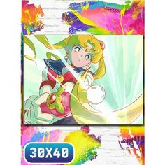 Картина по номерам на холсте аниме сейлор мун - 12173 30х40