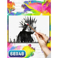 Картина по номерам на холсте музыка Король и Шут - 12230 60х40