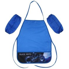 Фартук для труда + нарукавники Black moto, 490 х 390/250 х 120 мм, (рост 116-134 см) Пчёлка