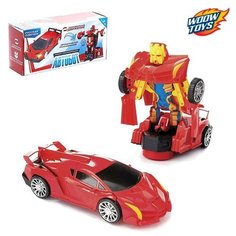 Робот-игрушка «Суперкар», трансформируется, световые эффекты, русская озвучка, работает от батареек