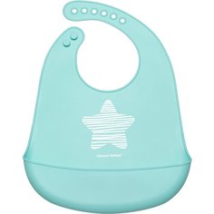 Canpol babies силиконовый нагрудник Pastelove, голубой