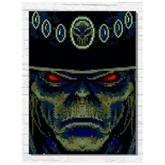 Картина по номерам на холсте игра Chakan (Sega, Сега, 16 bit, 16 бит, ретро приставка) - 9944 В 30x40
