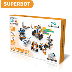 Электронный программируемый робот-конструктор Makerzoid Superbot 26в1