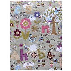 Гобелен ткань Алфавит обивочная мебельная обивка шторы сумки покрывала наволочки детская Taptex