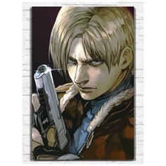Картина по номерам на холсте игра Resident Evil 4 (PS, Xbox, PC, Switch) - 9718 В 60x40