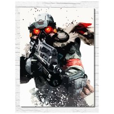 Картина по номерам на холсте игра killzone shadow fall - 9633 В 30x40