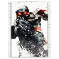 Картина по номерам на холсте игра killzone shadow fall - 9633 В 60x40
