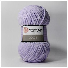 Плюшевая пряжа YarnArt Dolce (Дольче) - 2 мотка 744 сиреневый, для вязания игрушек, 100% микрополиэстер 120м/100г
