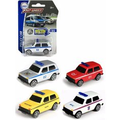 Металлическая машинка Play Smart 1:64 "Lada: Нива: Экстренные службы" 6706 / Микс