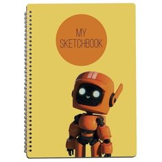 Скетчбук A4 50 листов с деревянной обложкой школьный сериалы любовь смерть и роботы - 1035 Art Wood