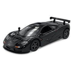 Машинка металлическая Kinsmart 1:34 1995 McLaren F1 GTR KT5411D инерционная, двери открываются / Черный