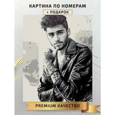 Картина по номерам Зейн Малик / Zain Malik холст на подрамнике 40*50
