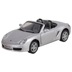 Машинка Porsche Boxster S серебро металл инерция Kinsmart