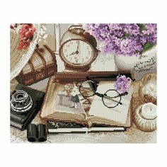 Алмазная мозаика ТРИ совы "Фотоальбом", 40х50 см, холст, 23 цвета, картонная коробка с пластиковой ручкой (АМ4050_47572)