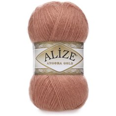 Пряжа Alize Angora Gold, 20 % шерсть, 80 % акрил, 100 г, 550 м, 2 шт., 102 луковый