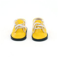 Обувь для кукол, Ботинки на шнурках 5 см для Paola Reina 32 см, Berjuan 35 см, Vidal Rojas 35 см и др, желтые Favoridolls