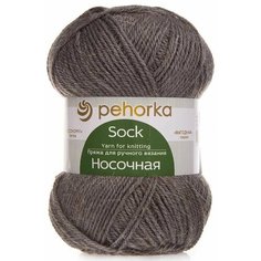 Пряжа Пехорка Носочная 1шт. 414 Меланж Шерсть 50% Акрил 50% 100г 200м