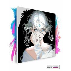 Картина по номерам на холсте Зодиак - Весы, 80 х 80 см Красиво Красим