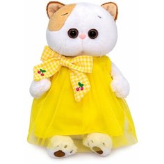 Мягкая игрушка Буди Баса Budi Basa Кошечка Ли-Ли в желтом платье с бантом, 24 см, LK24-099