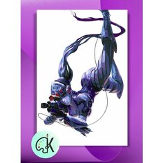 Картина по номерам на холсте Overwatch - Роковая вдова, 40 х 60 см КУЛЬТУРА ЦВЕТА