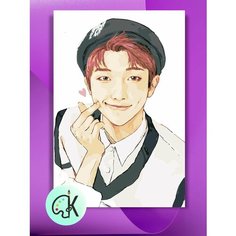 Картина по номерам на холсте BTS RM Нами Арт, 40 х 60 см КУЛЬТУРА ЦВЕТА