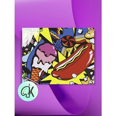 Картина по номерам на холсте Поп-Арт Еда, 30 х 40 см КУЛЬТУРА ЦВЕТА