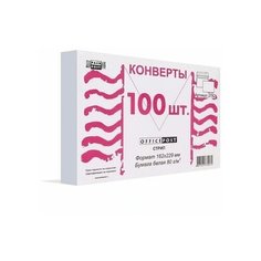 Конверт почтовый C5 Packpost OfficePost (162x229, 80г, стрип) белый, 100шт, 12 уп.