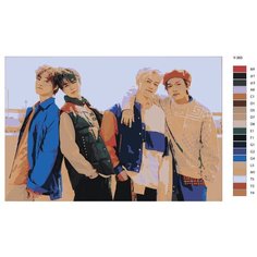 Картина по номерам Y-365 "NCT группа" 60x90 Brushes Paints