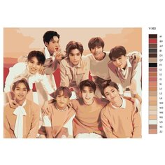 Картина по номерам Y-362 "NCT группа" 40х50 Brushes Paints