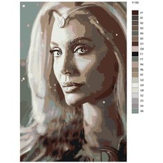 Картина по номерам Y 182 "Анджелина Джоли - Тена Вечные" 60x90 Brushes Paints
