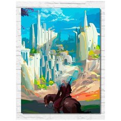 Картина по номерам на холсте игра Witcher 3 - 11383 В 30x40