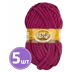 Пряжа Adelia DOLLY (24), бордовый, 5 шт. по 100 г