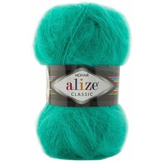 Пряжа Alize Mohair Classic цвет 477 бирюзовый 5 мотков*100г*200м