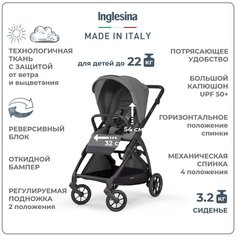 Прогулочная коляска Inglesina Electa, chelsea grey, цвет шасси: черный