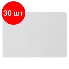 Комплект 30 шт, Доска для лепки А4, 280х200 мм, пчелка, белая, с бортиком, ДЛ-04 Пчёлка