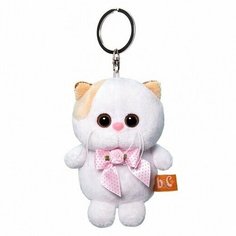 Брелок Кошечка Ли-Ли с розовым бантиком, 12 см, мягкая игрушка Budi Basa Collection