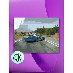 Картина по номерам на холсте BMW из Need for Speed, 40 х 50 см КУЛЬТУРА ЦВЕТА