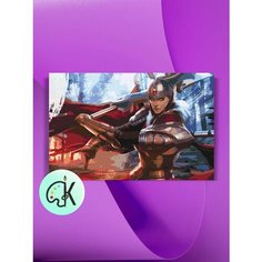 Картина по номерам на холсте Dota 2 - Legion Commander, 40 х 60 см КУЛЬТУРА ЦВЕТА