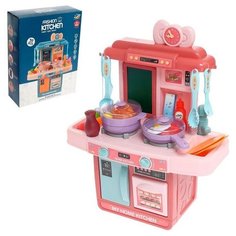 Игровой набор «Милая кухня» с аксессуарами, свет, звук, вода из крана, 39 предметов NO Name