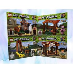 Конструктор аналог лего майнкрафт набор для детей 4в1 000 Art Hobby Market