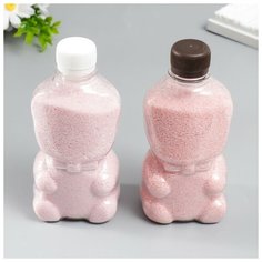 Песок цветной в бутылках "Розовый" 500 гр микс Noname