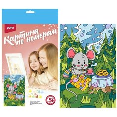 Картина по номерам для малышей волшебные истории "Лесное чаепитие" Ркн-100 Lori